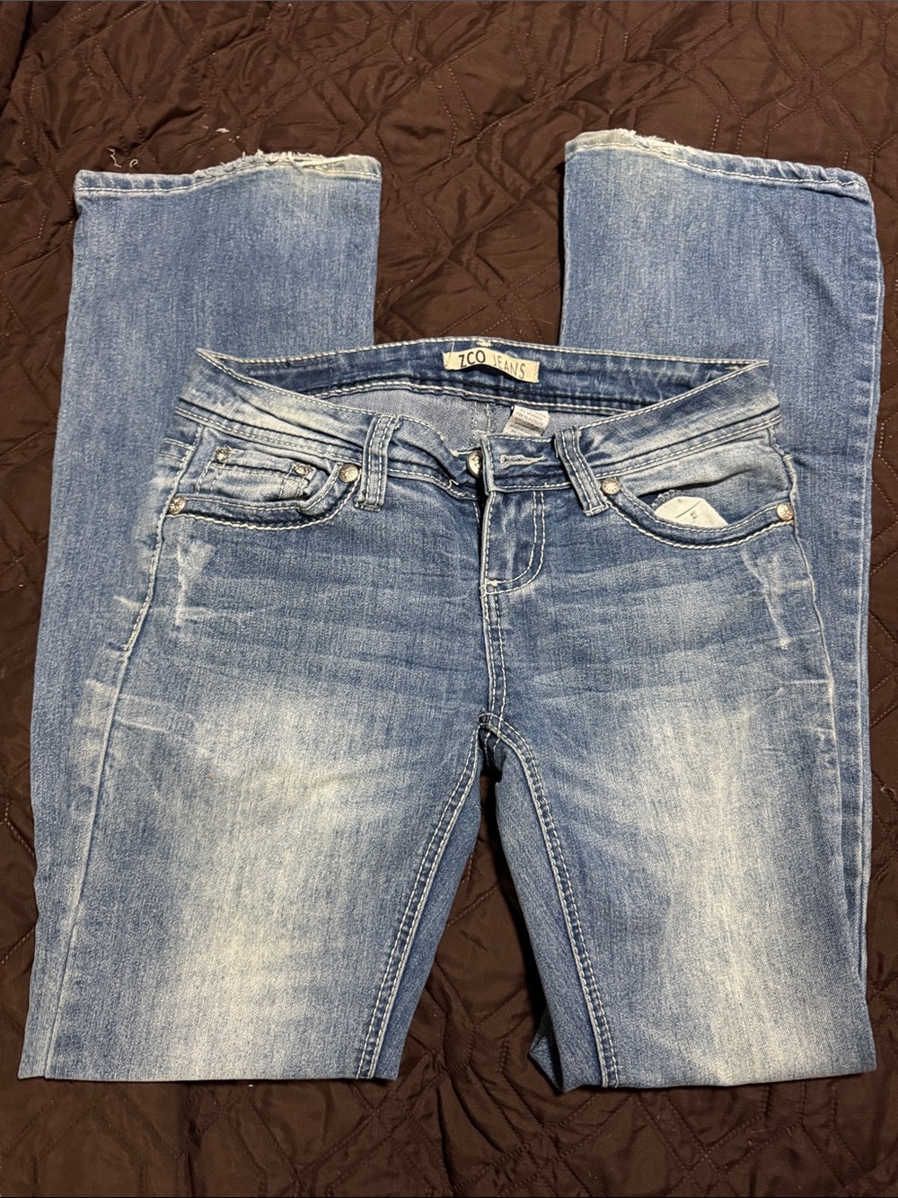 ZCO Straight Leg Jeans in Light Blue Wash